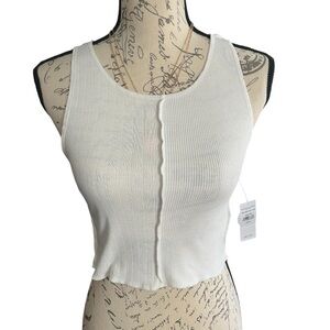 AE Raw Hem Cropped Tank Top